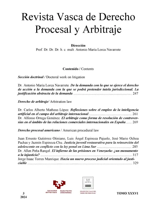 Revista Vasca de Derecho Procesal y Arbitraje