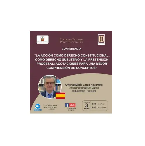 Invitado por el Centro de Estudios Constitucionales